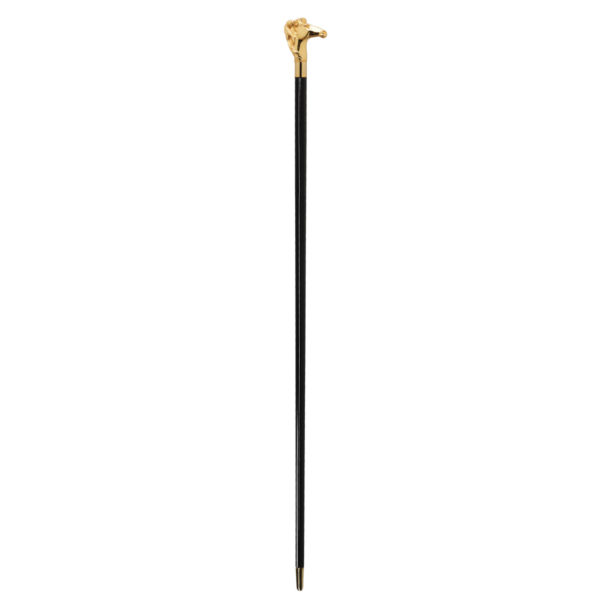Walking Sticks Bastone con impugnatura placcata oro 18k modellata a mano cavallo selvaggio